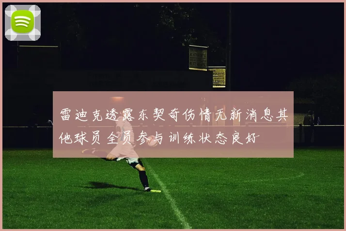 雷迪克透露东契奇伤情无新消息其他球员全员参与训练状态良好