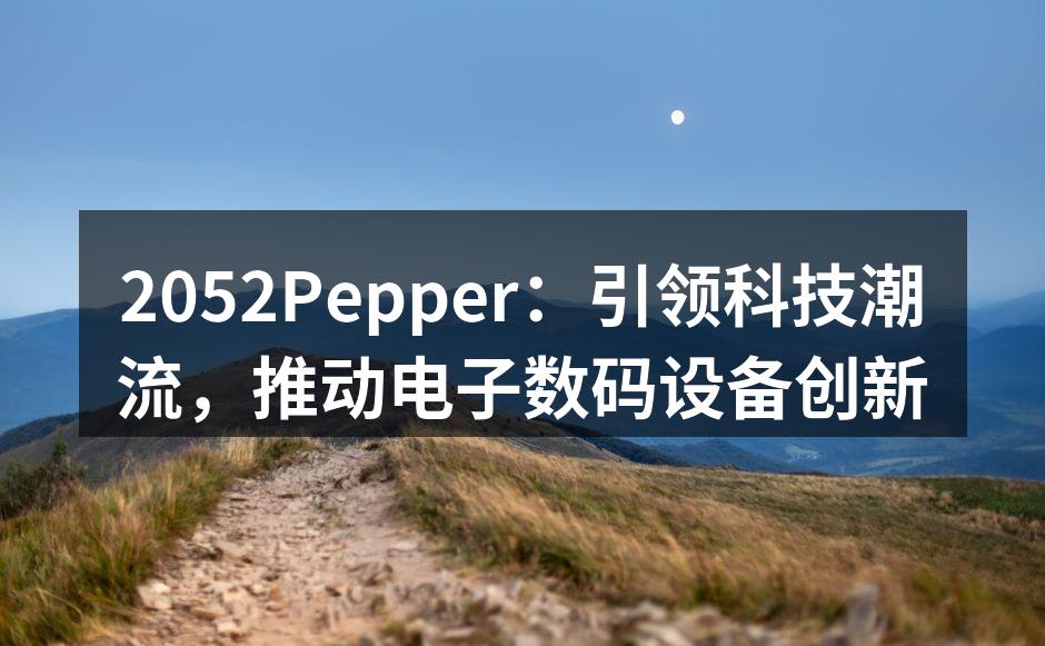 2052Pepper：引领科技潮流，推动电子数码设备创新