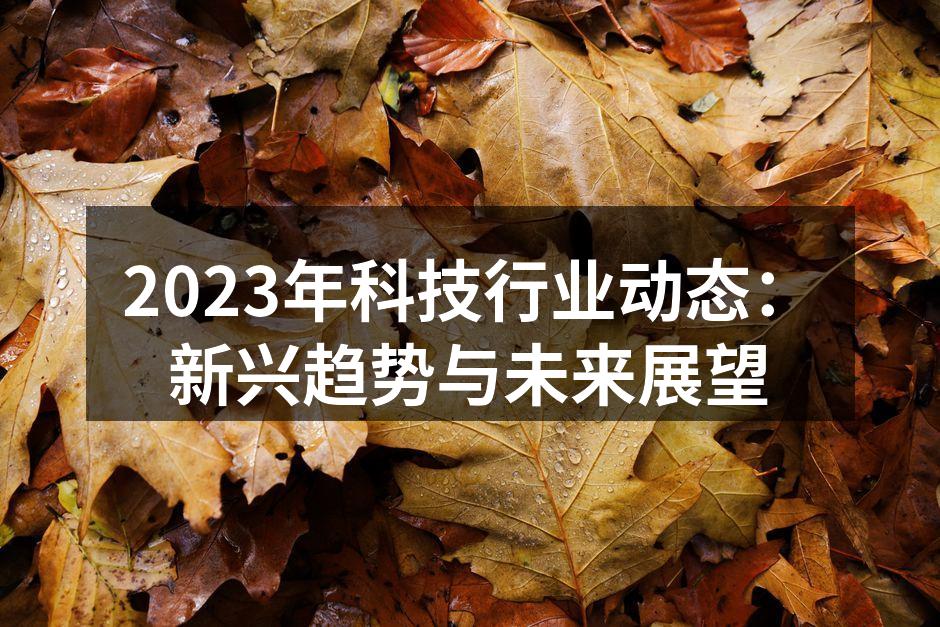 2023年科技行业动态：新兴趋势与未来展望
