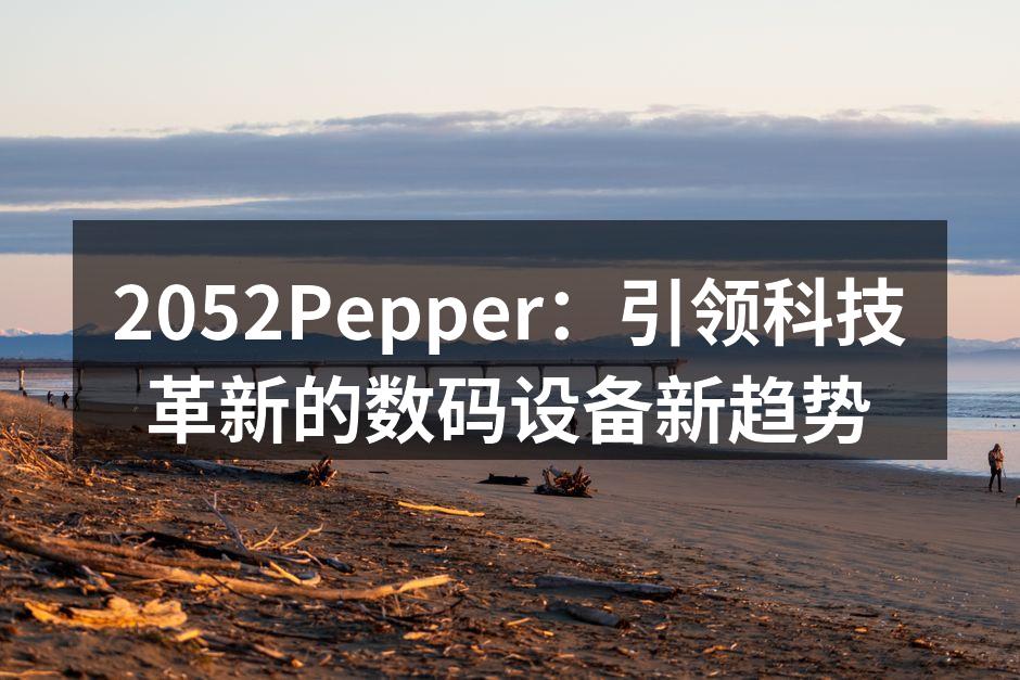 2052Pepper：引领科技革新的数码设备新趋势